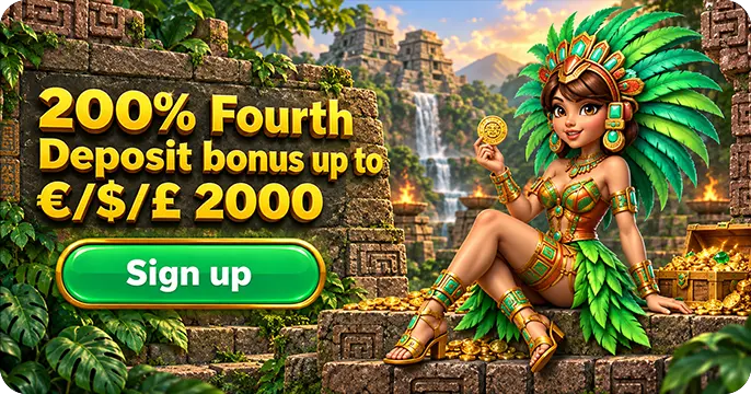 Aztec Paradise 300% first deposit up to €/£/$ 2.000